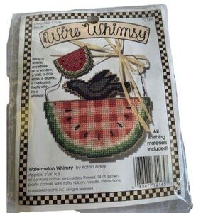 Wire Whimsy Watermelon Whimsy Counted Cross Stitch Kit - New